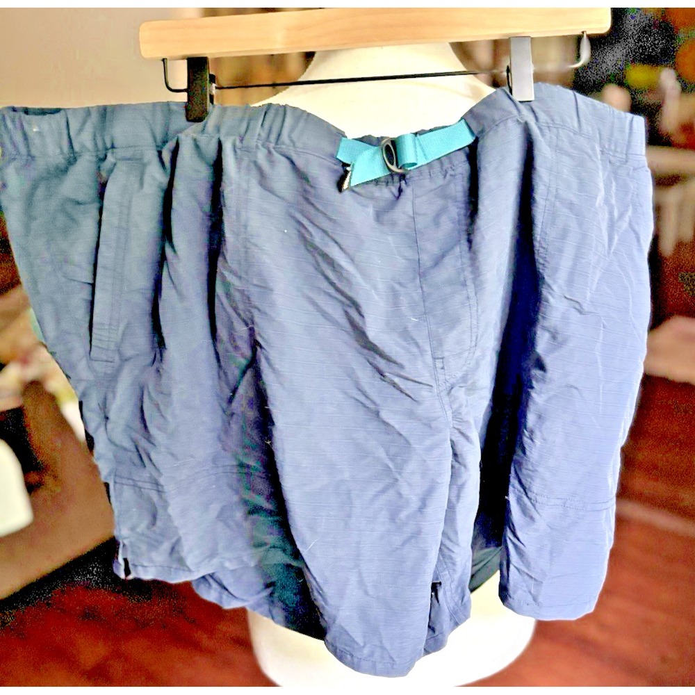 REI Co-op Trailmade Amphib Shorts Mens 3XL Navy Athletic‎ Belted Hiking Outdoor